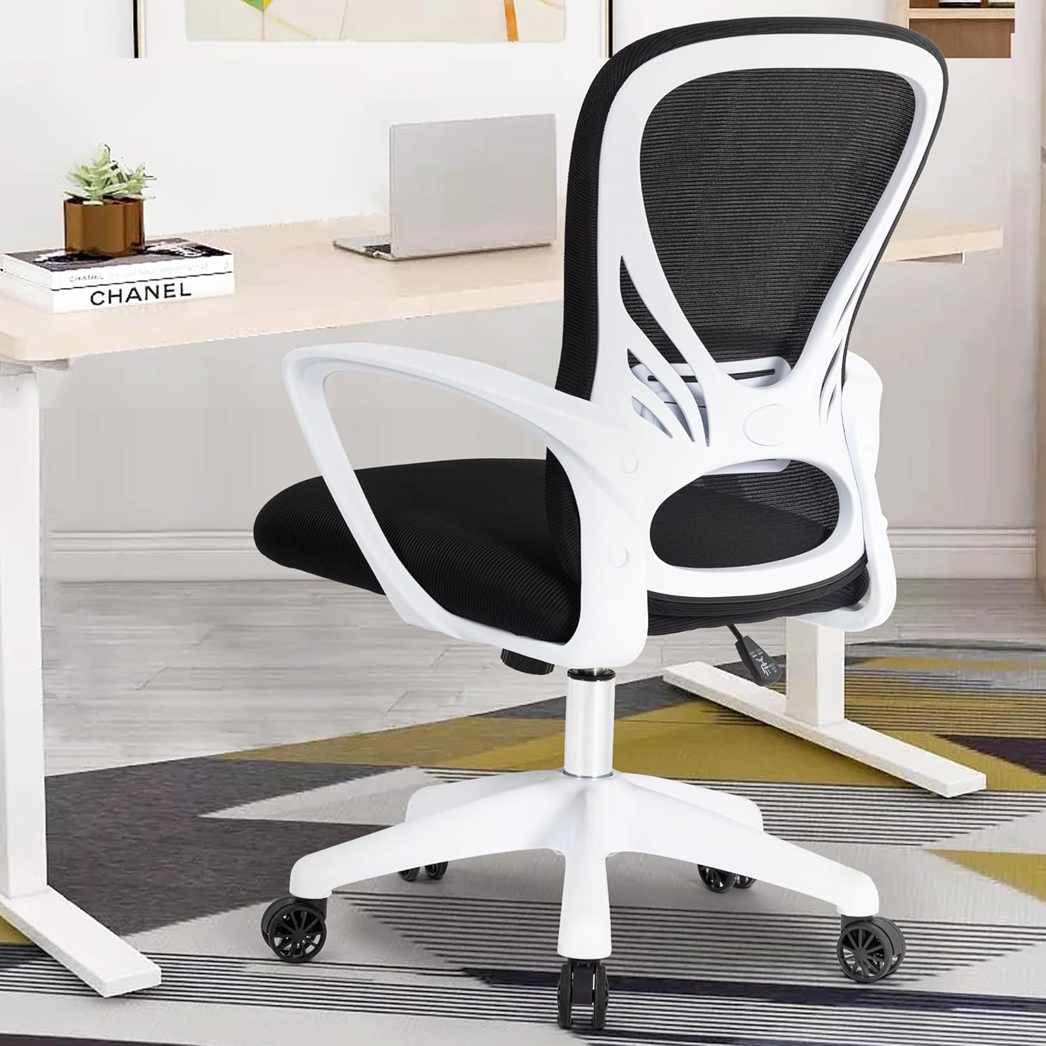 Ergonomic Office Chair, White Office Chair, Lumbar Support Desk Chair