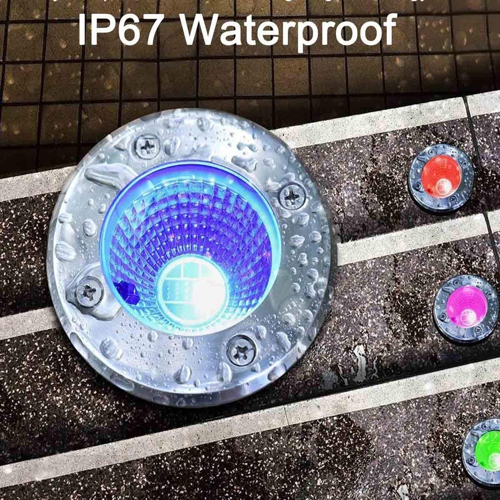 Luci paesaggistiche a LED da Terra 5 Pezzi - Luci interrate per Esterni, Luci da Pavimento RGB per Esterni con Telecomando, Illuminazione paesaggistica da Giardino 12/24 V, Faretti da incass