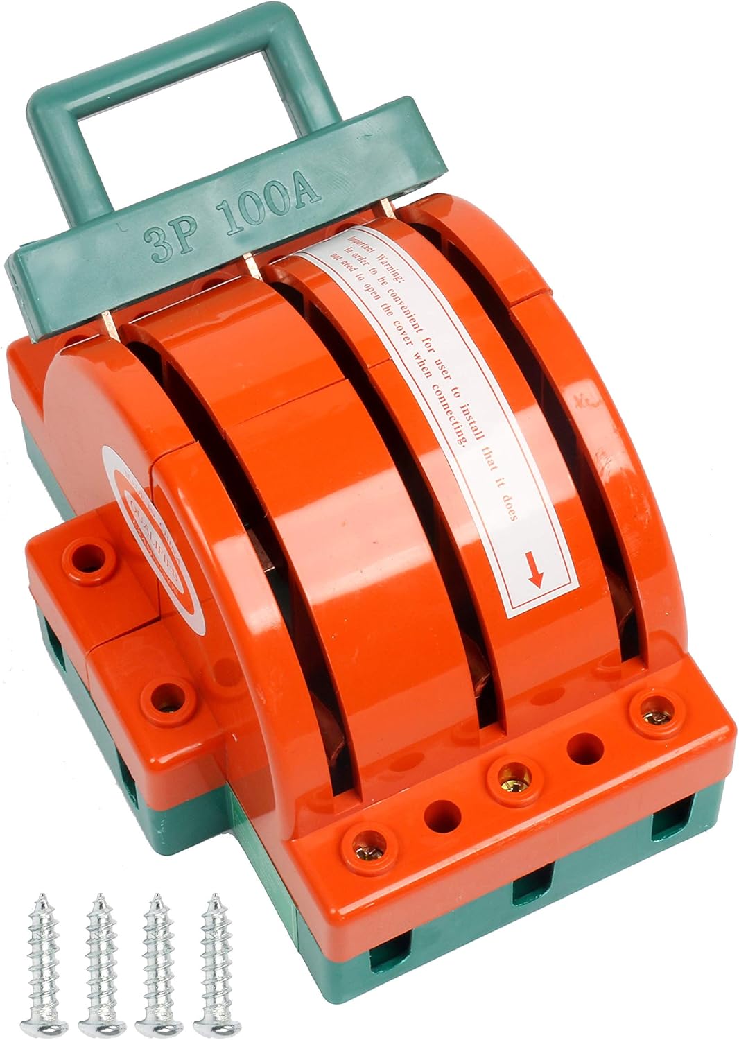 YaeTek 100Amp Disconnect Knife Switch 3 Pole Double Throw Breaker