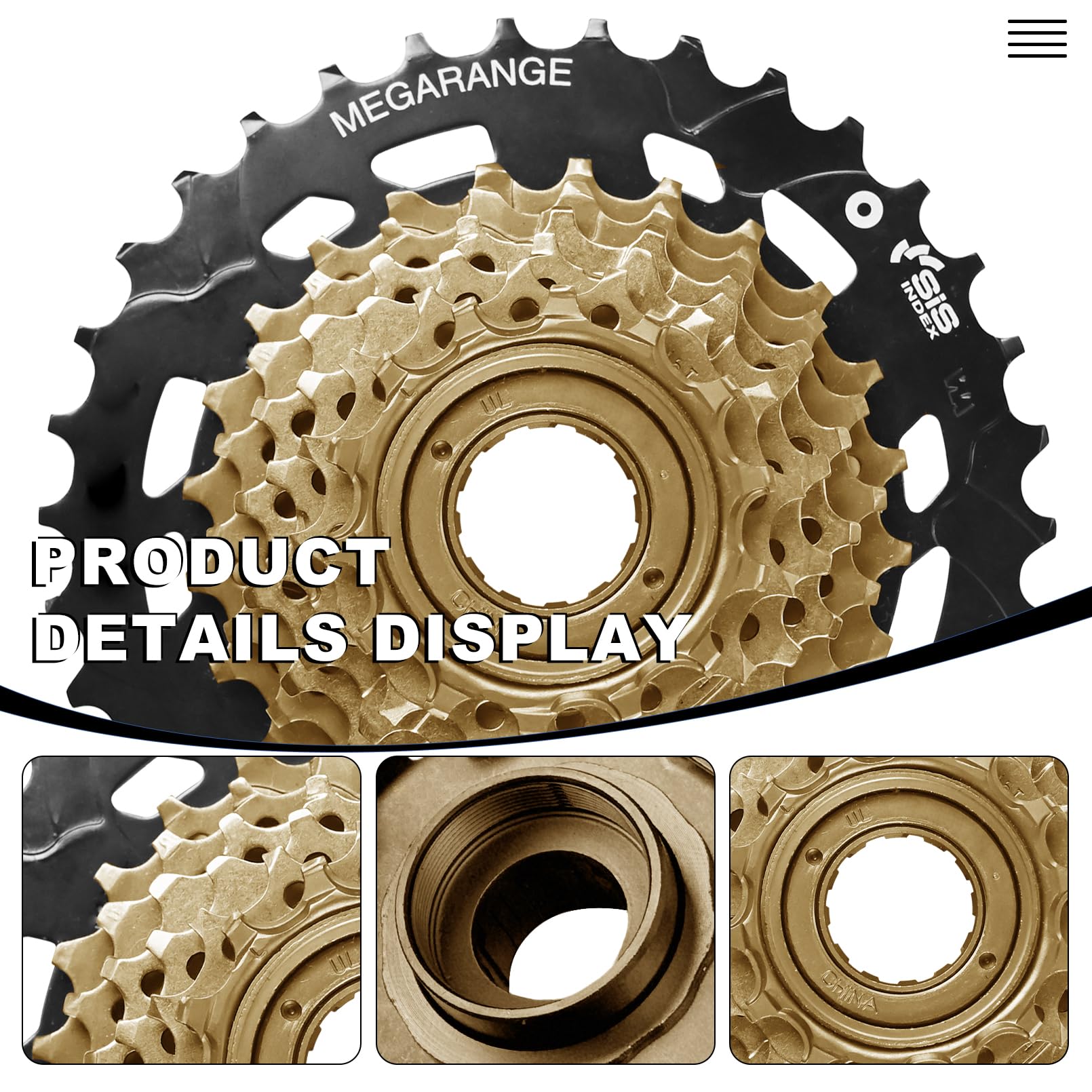 Relwears Bike Freewheel MF-TZ500 7 Speed Freewheel Tourney Screw