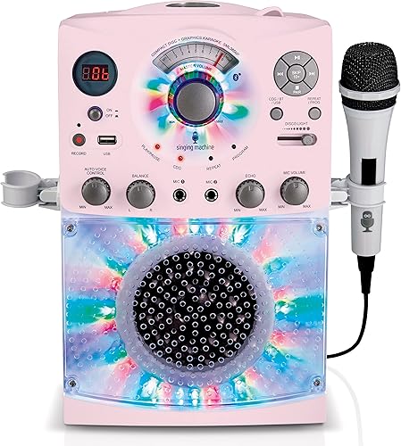 Miniatura 5 de Singing Machine SML652BK Mini sistema de karaoke portátil con ranura HDMI con Bluetooth y efectos de cambio de voz, negro y sistema de karaoke