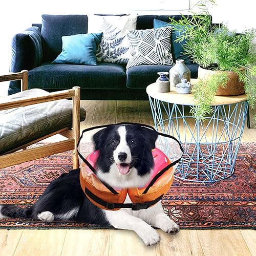 Miniatura 7 de Collar inflable de cono para perro, cono de recuperación para mascotas después de la cirugía, collar de dona para perros pequeños, medianos y