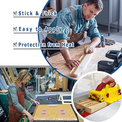 High Temperature Teflon Tape 1 inch x 33 feet PTFE Adhesive Teflon Tape - Fits Weston,FoodSaver, Seal A Meal, Cabellas Vacuum