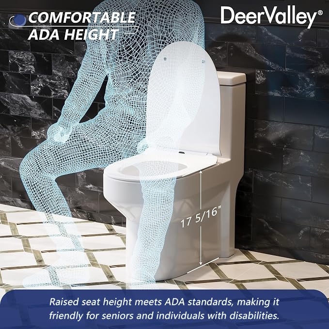 Sanitario compacto DeerValley Liberty Dual Flush Blanco miniatura 6