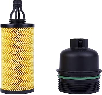 ONER Oil Filter and Oil Filter Housing Cap Assembly, Fit for 2014-2019 Maserati Ghibli V6 3.0L,2014-2019 Maserati Quattroporte V6 3.0L,2017-2019 Maserati Lavante V6 3.0L,Replaces# 311401, 298939,