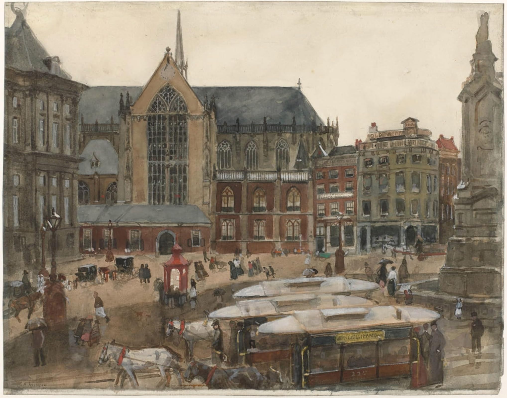 Tableaux Graffiti d'Amsterdam George Hendrik Breitner 60x90cm - 5
