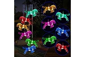 Solar Horse Wind Chimes - A Symphony of Lights and Tranquility