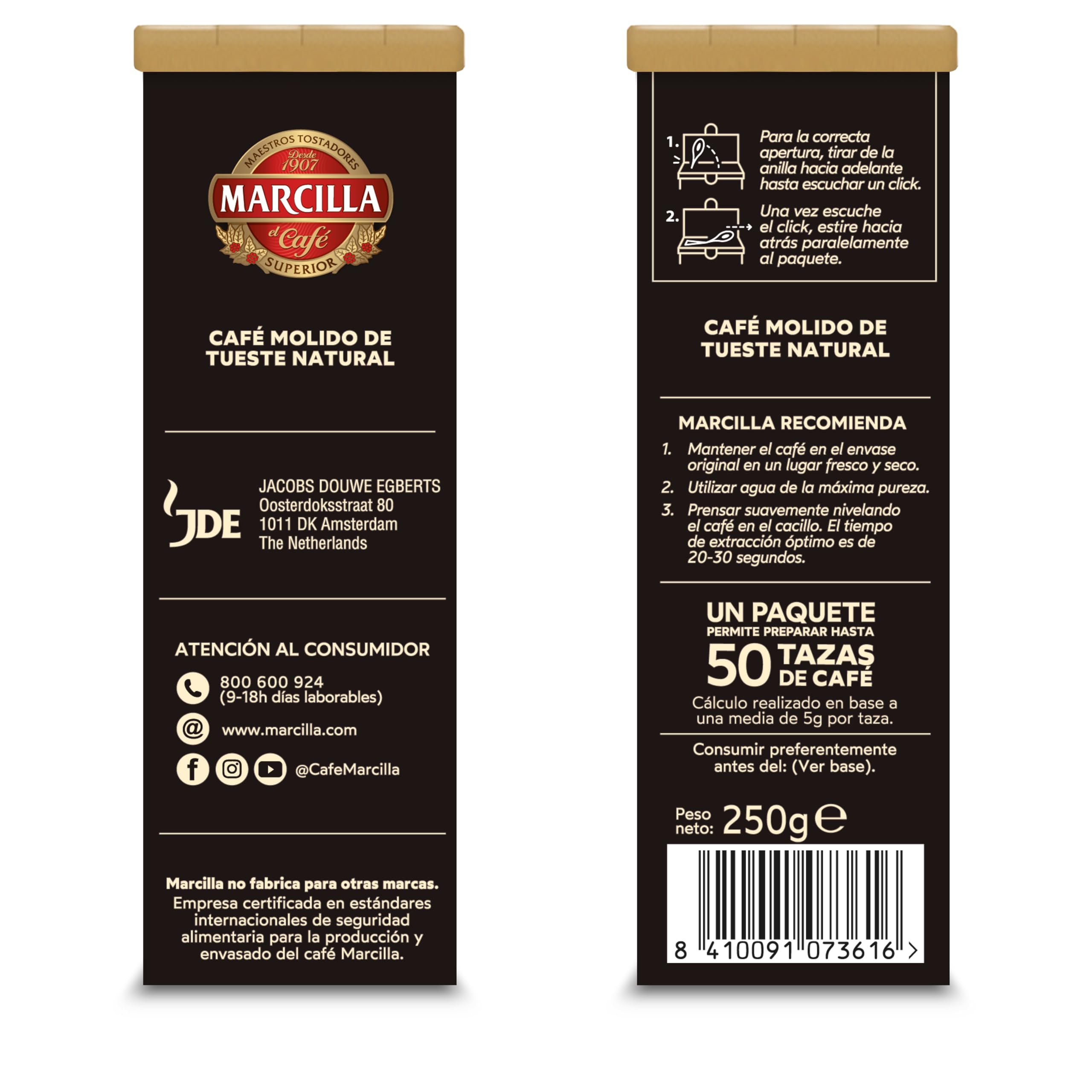 Marcilla Café Molido Crème Express Natural 250g