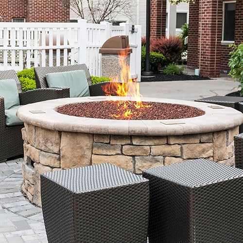 Miniatura 38 de Skyflame 3/8" - 3/4" Red Natural Stones Lava Rock Granules for Gas Fire Pits, Fireplaces, Gas Log Sets, BBQ Grills, Garden Landscaping