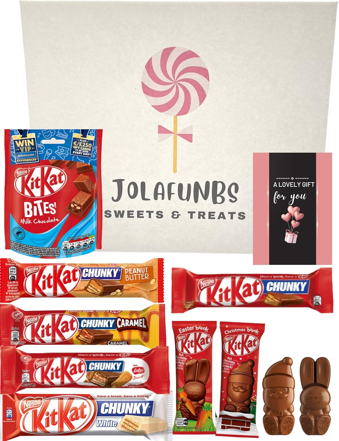Kit Kat Chocolate Gift Sweets Gift Box JOLAFUNBS Sweets Letter Box