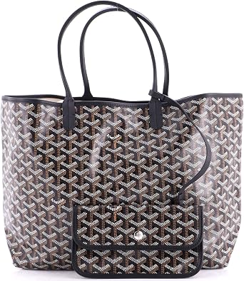 Pre-Loved Saint Louis Tote Coated Canvas PM, Black