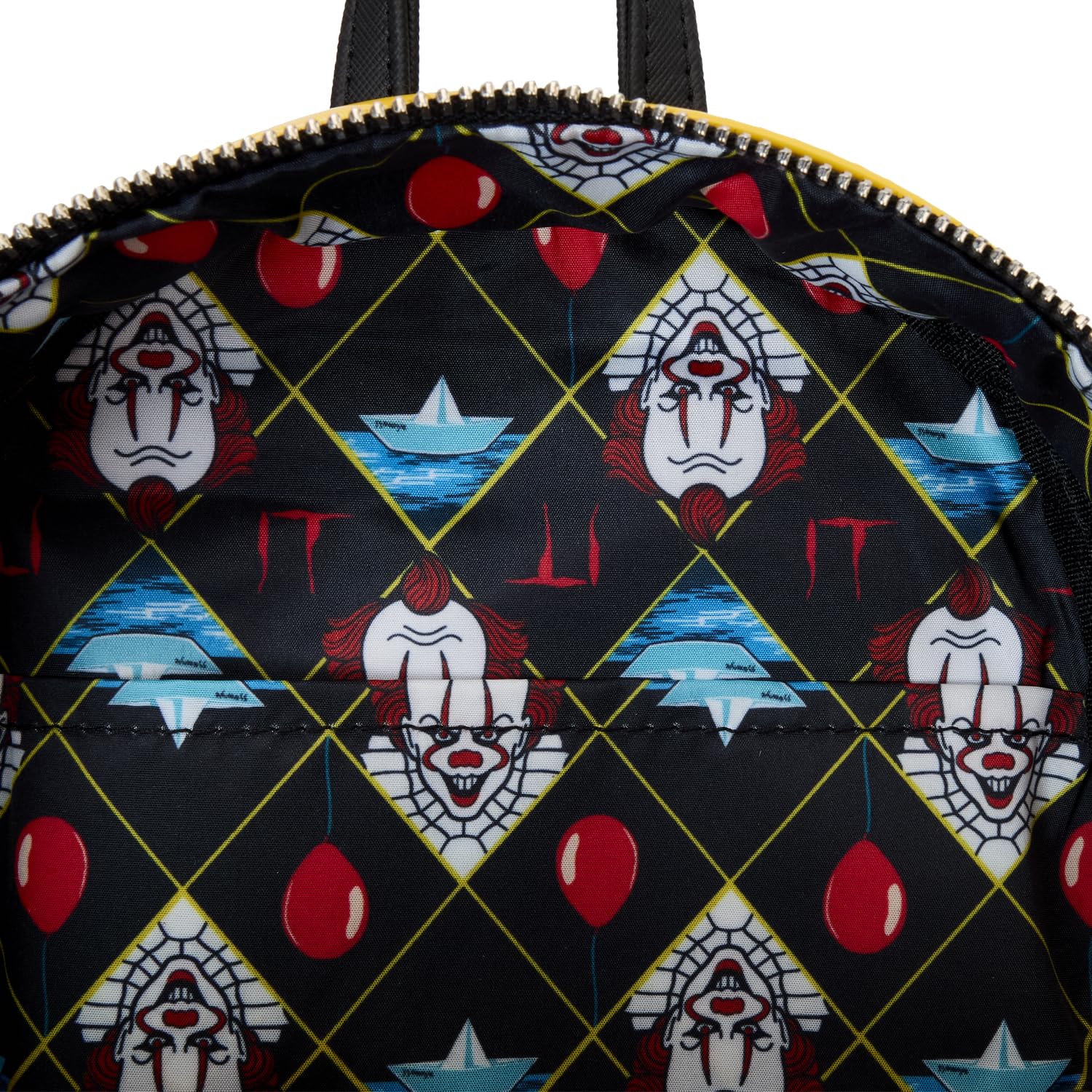 Loungefly Warner Brothers IT Raincoat Cosplay Mini Backpack Loungefly IT Pennywise Raincoat Cosplay Mini Backpack | TikTok main image 4