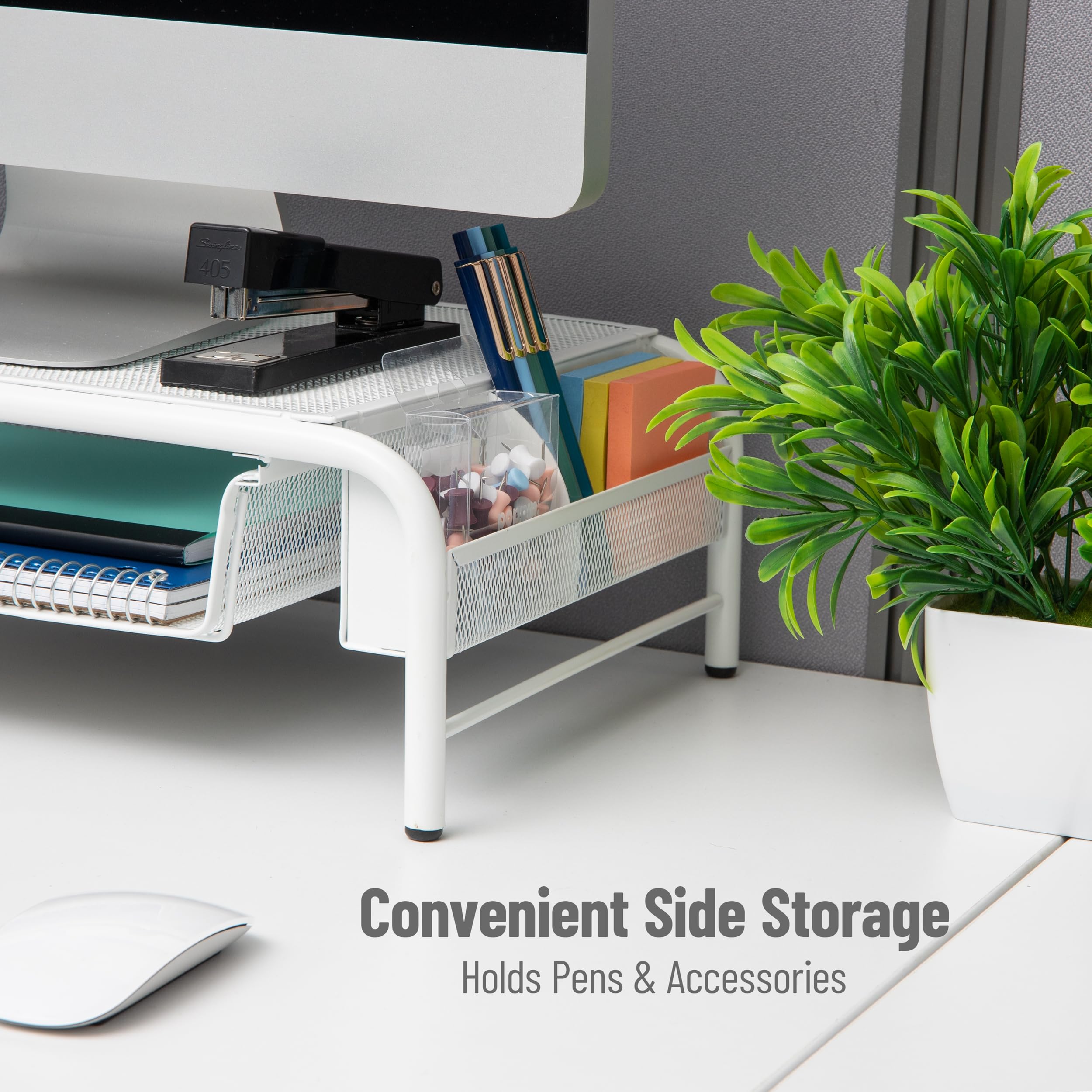 Snapklik.com : Monitor Stand, Ventilated Laptop Riser, Paper Tray ...