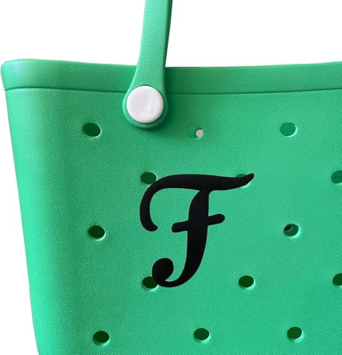 Miniatura 4 de Dijes para bolsa Bogg - Letras decorativas del alfabeto compatibles con bolsas Bogg - Letras del alfabeto para accesorios de bolsa Bogg (F)