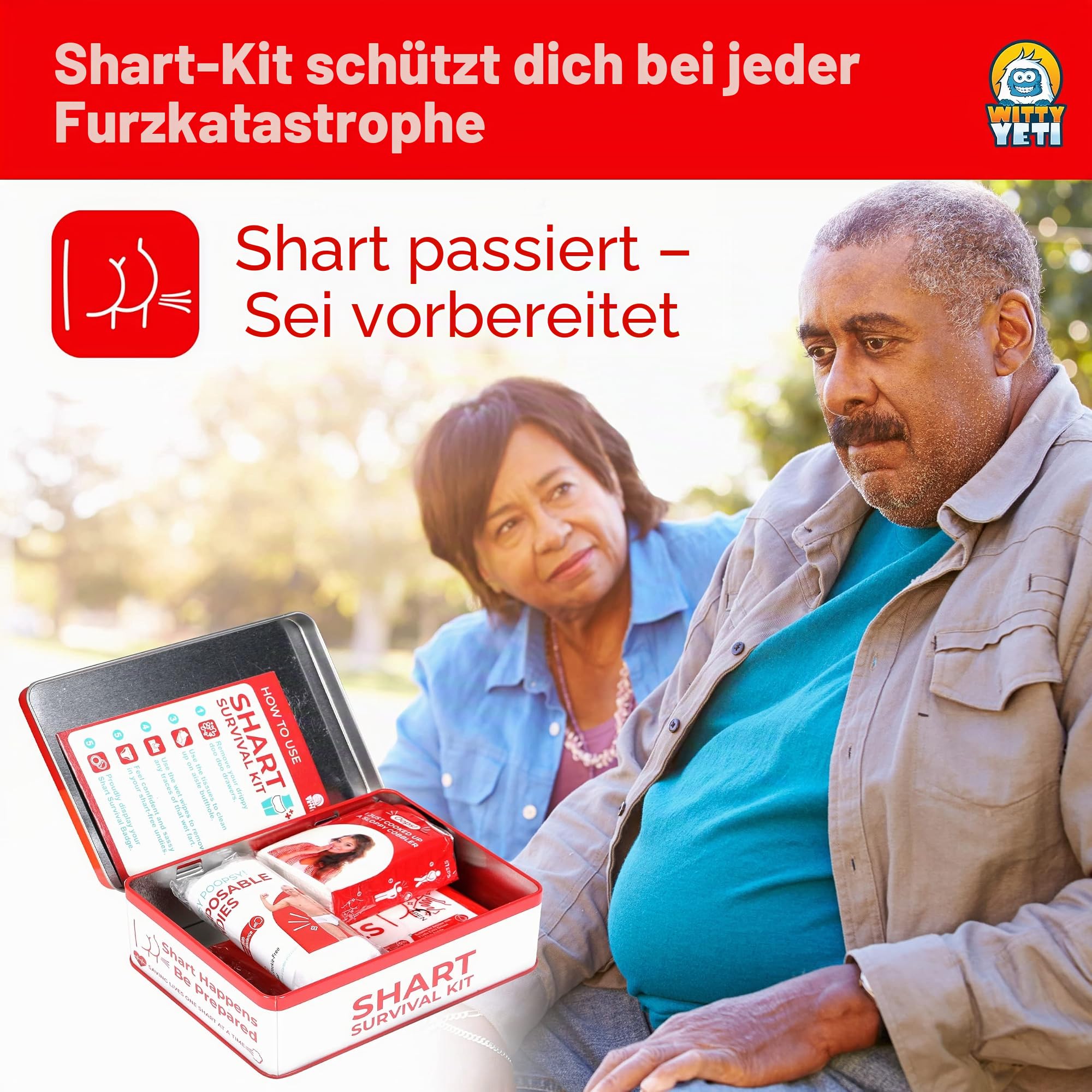 Ultimate Poop Strank Gag Geschenk-Set enthält nasse Getränke, Stoffe und lustige Marke. Neuheit Potty Pack perfekt für Freunde oder Familie