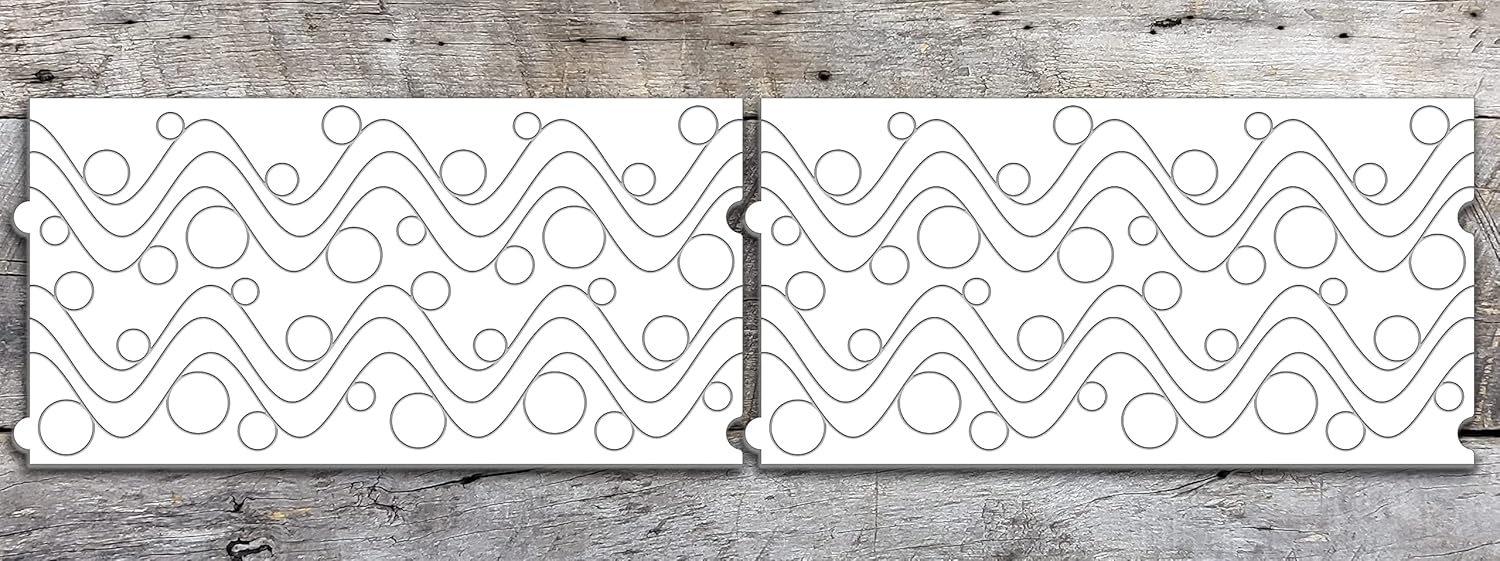 Groovy Patterns Champagne Bubbly Large Patchwork Quilt Pattern - Long Arm Board Sewing Patterns - Quilting Templates Sewing Supplies