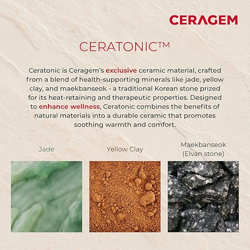 Miniatura 3 de CERATONIC MAT (Ceramix Ml) | Tapete portátil de terapia de calor infrarrojo lejano con microbolas ceratónicas para aliviar el dolor, mejorar el