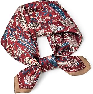 100% Pure Mulberry Silk Square Scarf 25.6