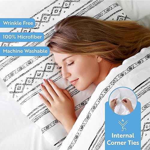 Miniatura 3 de Linen Market Funda de edredón individual (gris claro)  Experimenta una comodidad similar a un hotel con una suavidad inigualable, exquisitos