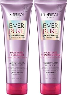 L'Oréal Paris EverPure Moisture Sulfate Free Shampoo and Conditioner for Color-Treated Hair, 8.5 Ounce (Set of 2)
