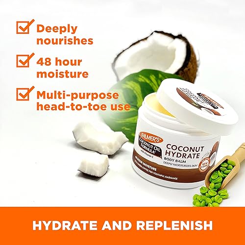 Miniatura 3 de Palmers Bálsamo corporal con fórmula de aceite de coco con extracto de café verde 35 onzas