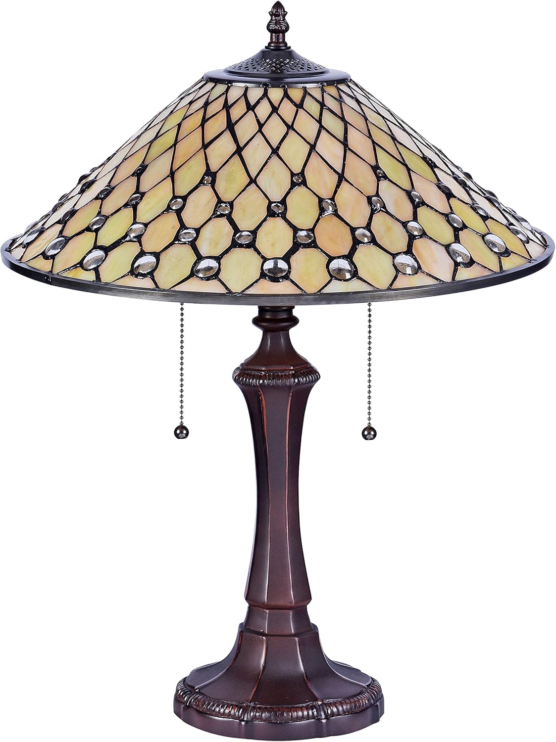 Chloe CH35945AJ16-TL2 Table Lamp, One Size, Off- White