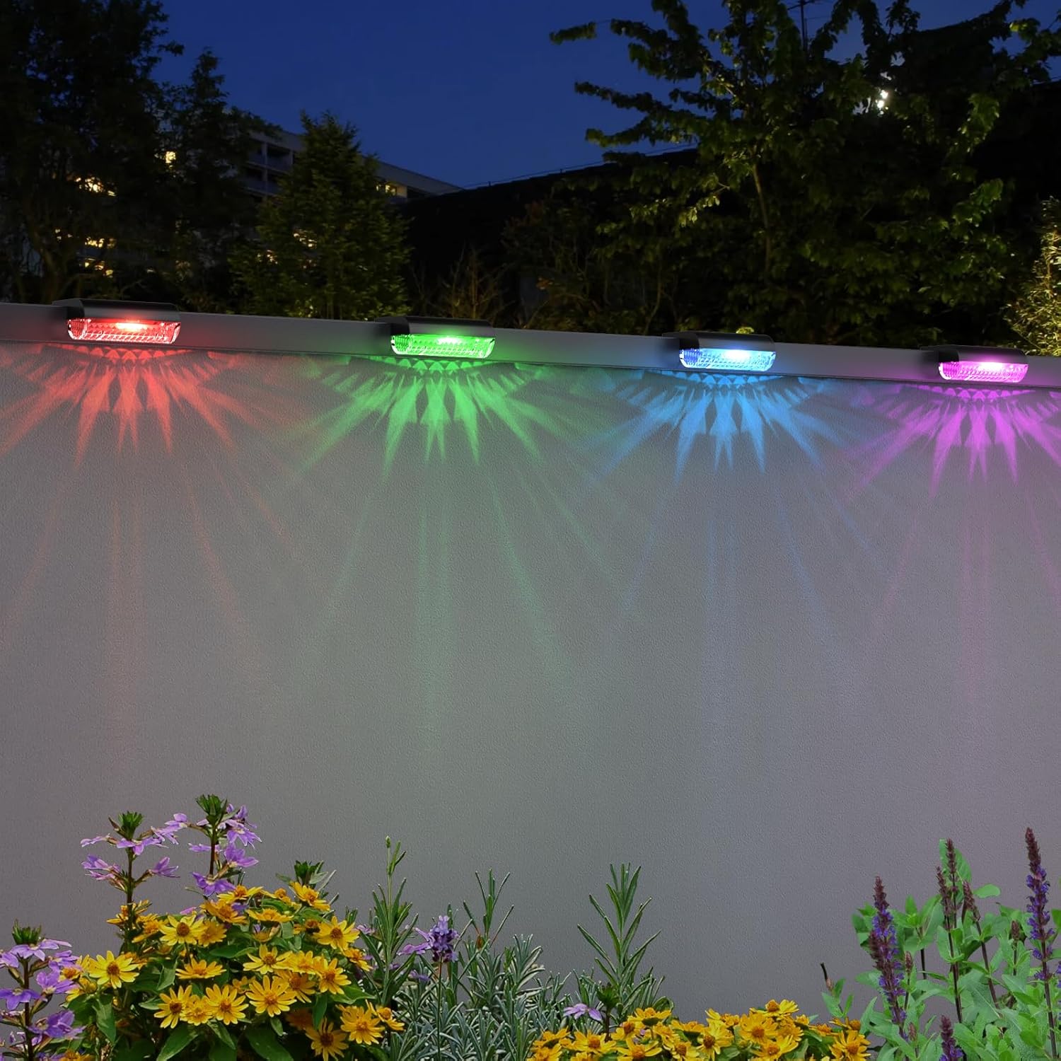 Mancra Solar Step Lights Outdoor, Solar Deck Lights Waterproof Outdoor Lighting for Patio Fence Stairs Post Railing Yard and Garden (Warm White, 24 Pack)