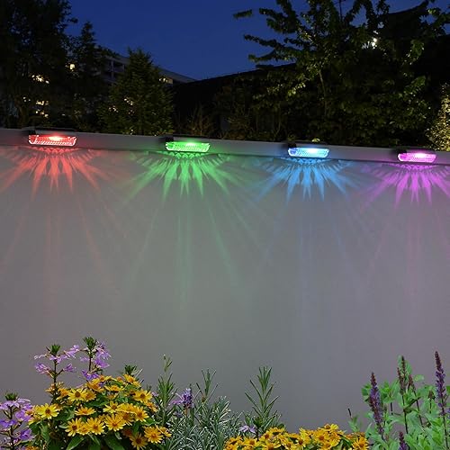 Miniatura 7 de Mancra Luces solares para exteriores, luces solares para terraza, iluminación exterior impermeable para patio, valla, escaleras, postes,