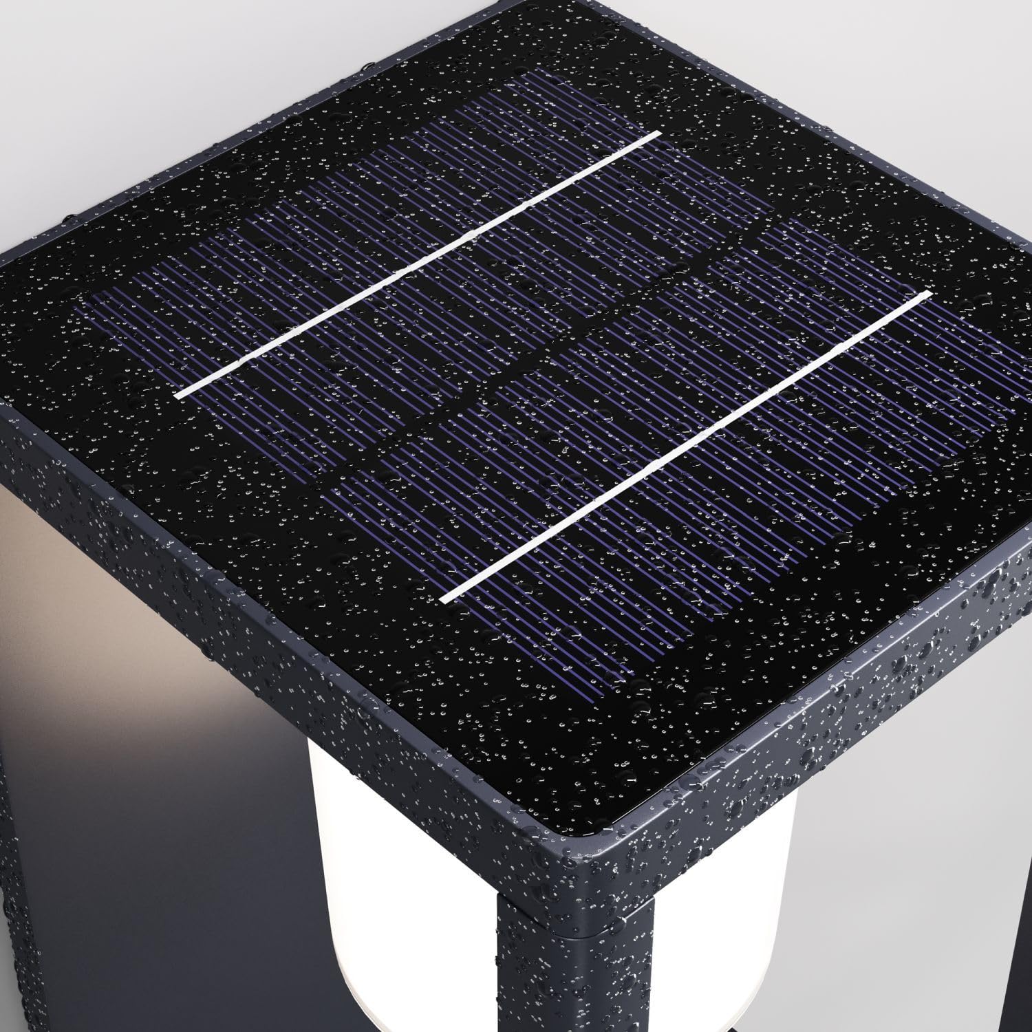 Licht-Erlebnisse LED Solar Wandleuchte außen mit Bewegungsmelder IP54 Balkon Garten Terrasse 3000 K warmweiß blendarm wohnlich wetterfeste Außenlampe Wand KORIN