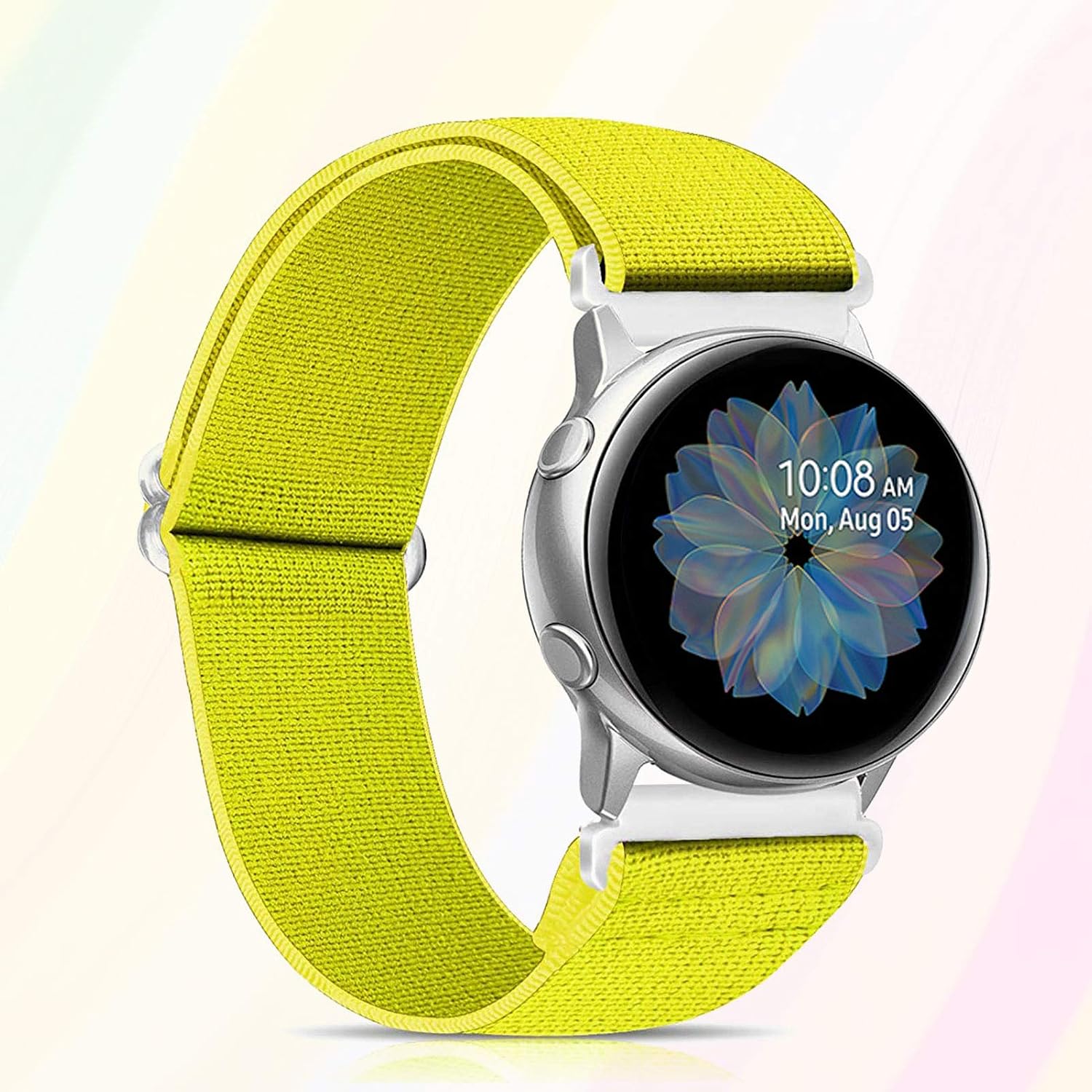 Ecogbd 20mm Elastic Replacement Watch Strap Compatible with Galaxy Watch Active/Active2 40mm 44mm/Garmin Vivoactive3 - Image 3