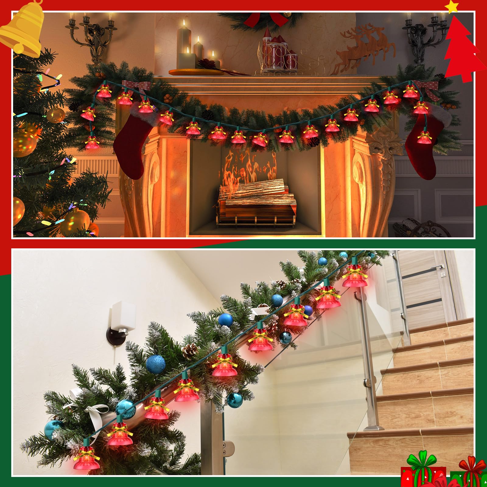Amazon.com: Glooglitter 1 Set 30 Pcs Musical Christmas Lights, 9.6