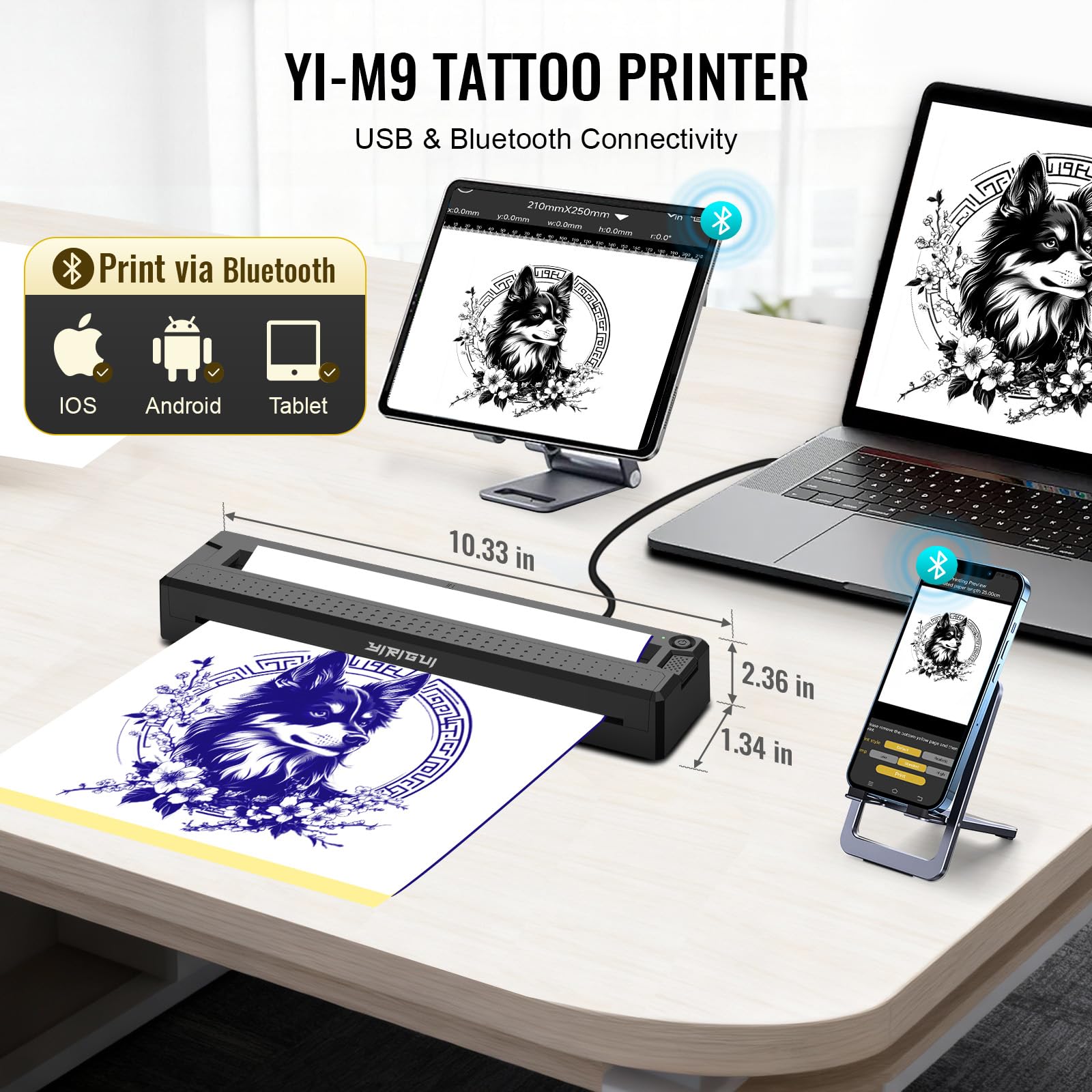 2026 2-in-1 Tattoo-Schablone & Dokumentendrucker