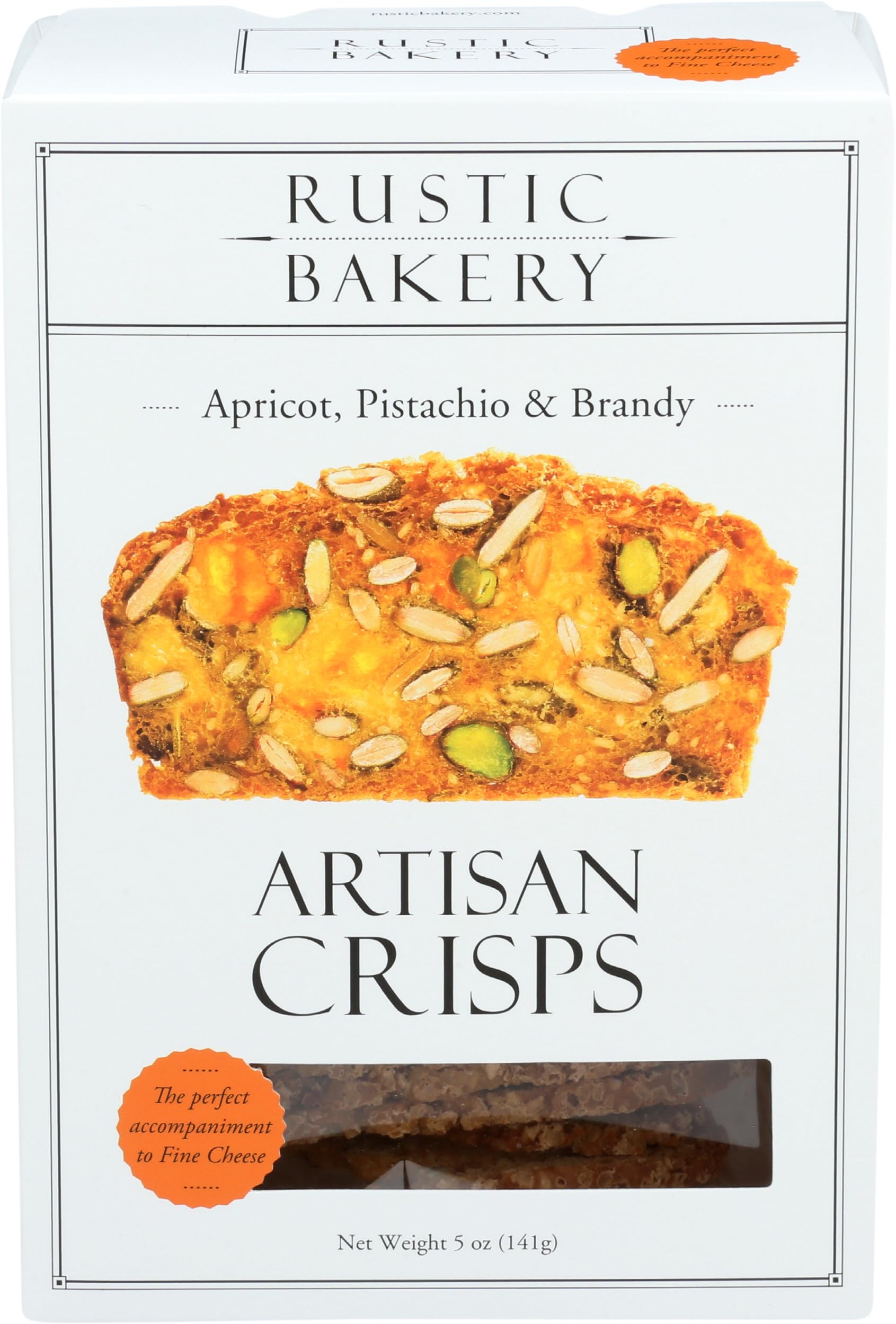 Rustic Bakery, Crisps Apricot Pistachio Brandy, 5 Ounce