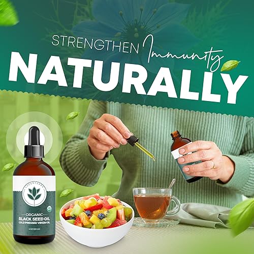 Miniatura 8 de Lucenterra Aceite orgánico de semillas negras de 4 onzas, prensado en frío, timoquinona, certificado USDA, Nigella Sativa turca, antioxidante puro