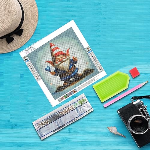 Miniatura 3 de YLOGUY Kits de pintura de diamantes para adultos, manualidades de arte con diamantes para principiantes, perros 5D, gnomo, dragón, pinturas de