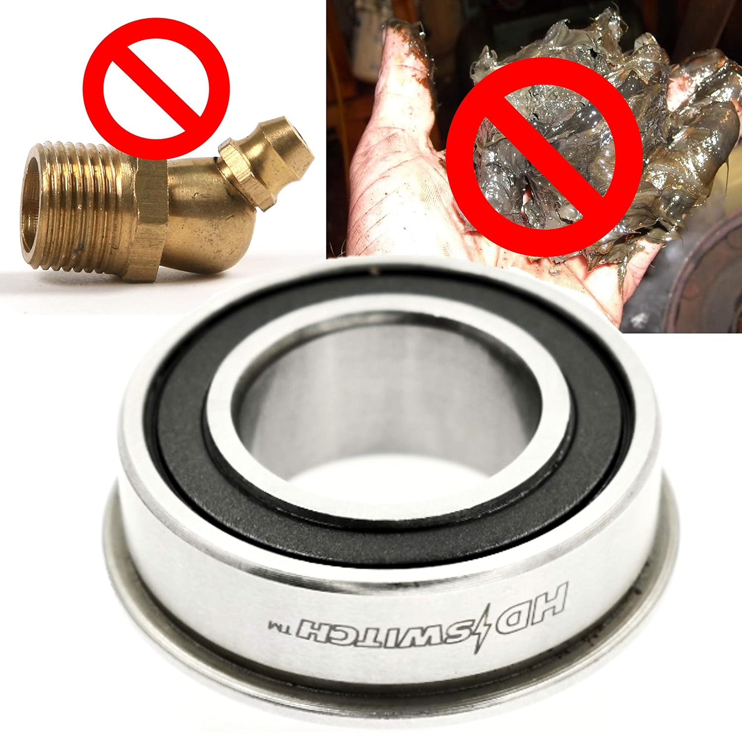 (4 Pack) HD Switch Wheel Bushing to Bearing Conversion Replaces Husqvarna EZ4824 RZ4824 RZ5424 RZ5426