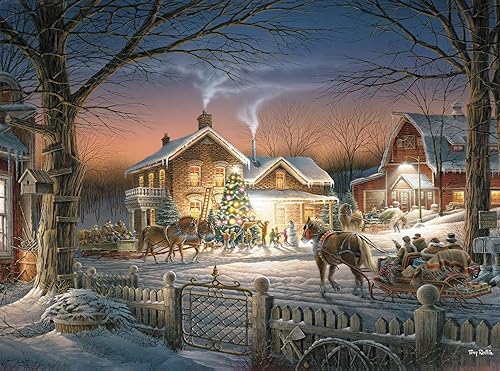 Buffalo Games - Terry Redlin - Trimming the Tree - Rompecabezas de 1000 piezas