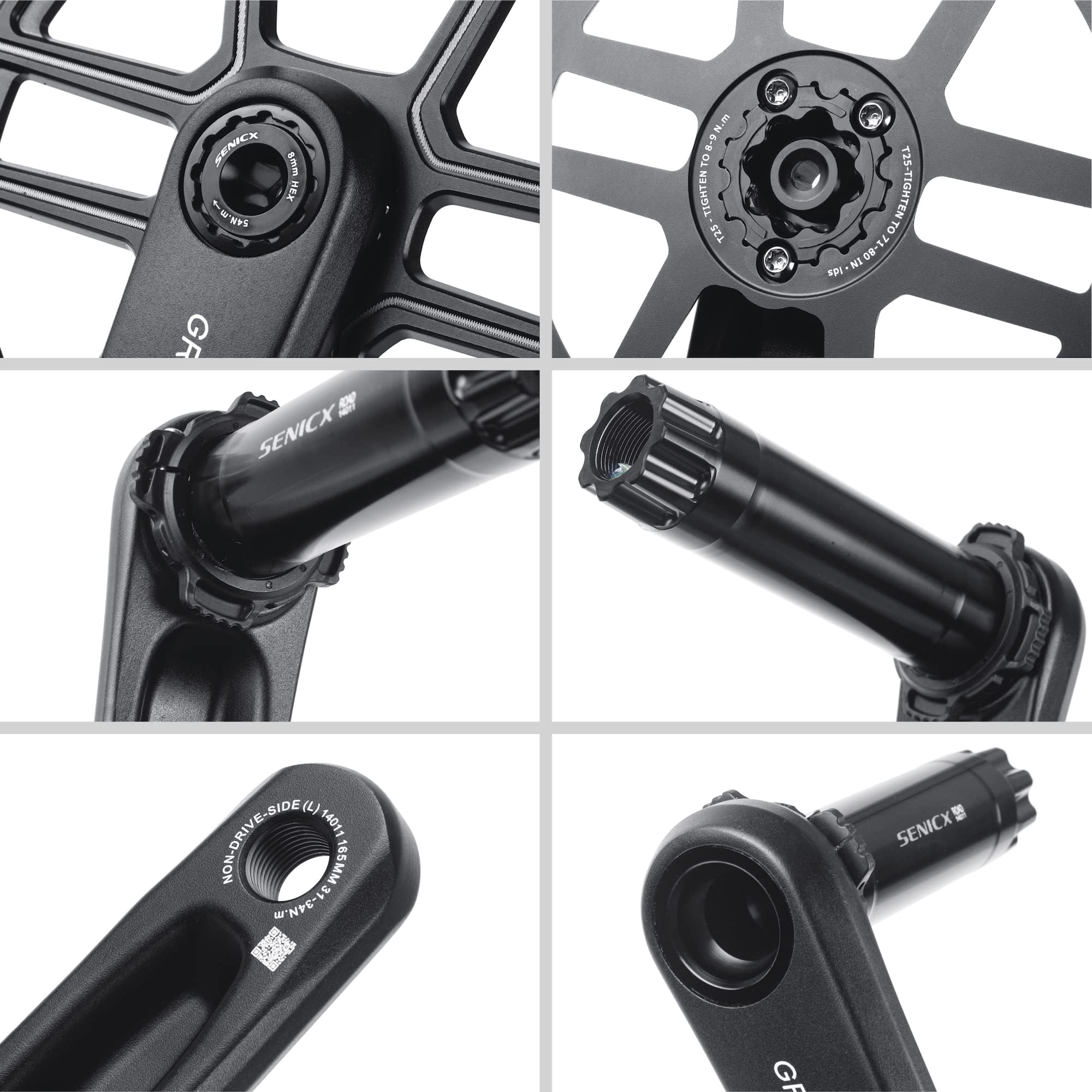 Amazon | SENICX GR 2ロードバイク10/11/12速クランク165 mm/170