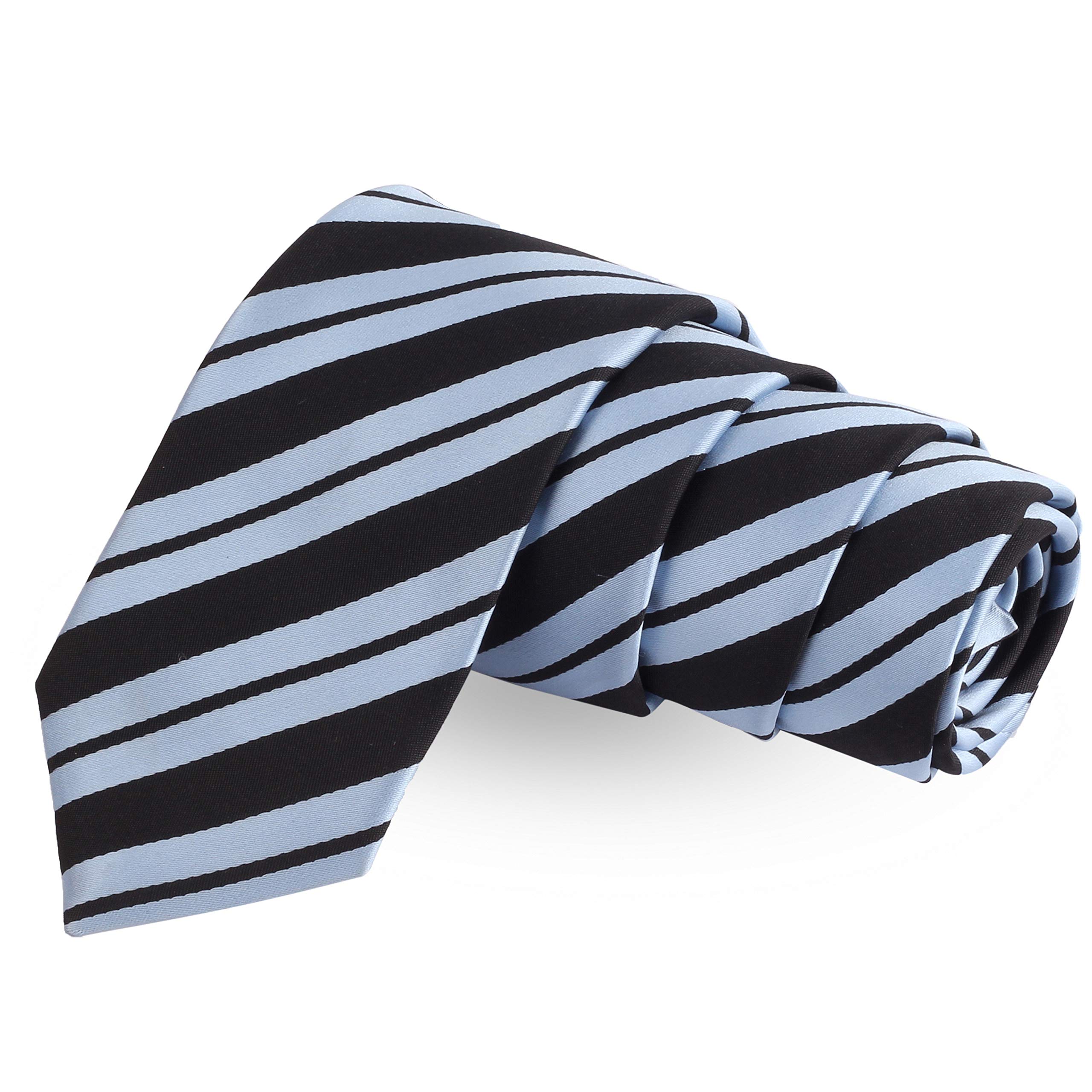 peluche Blue Vault Blue Colored Microfiber Necktie For Men-picture-12