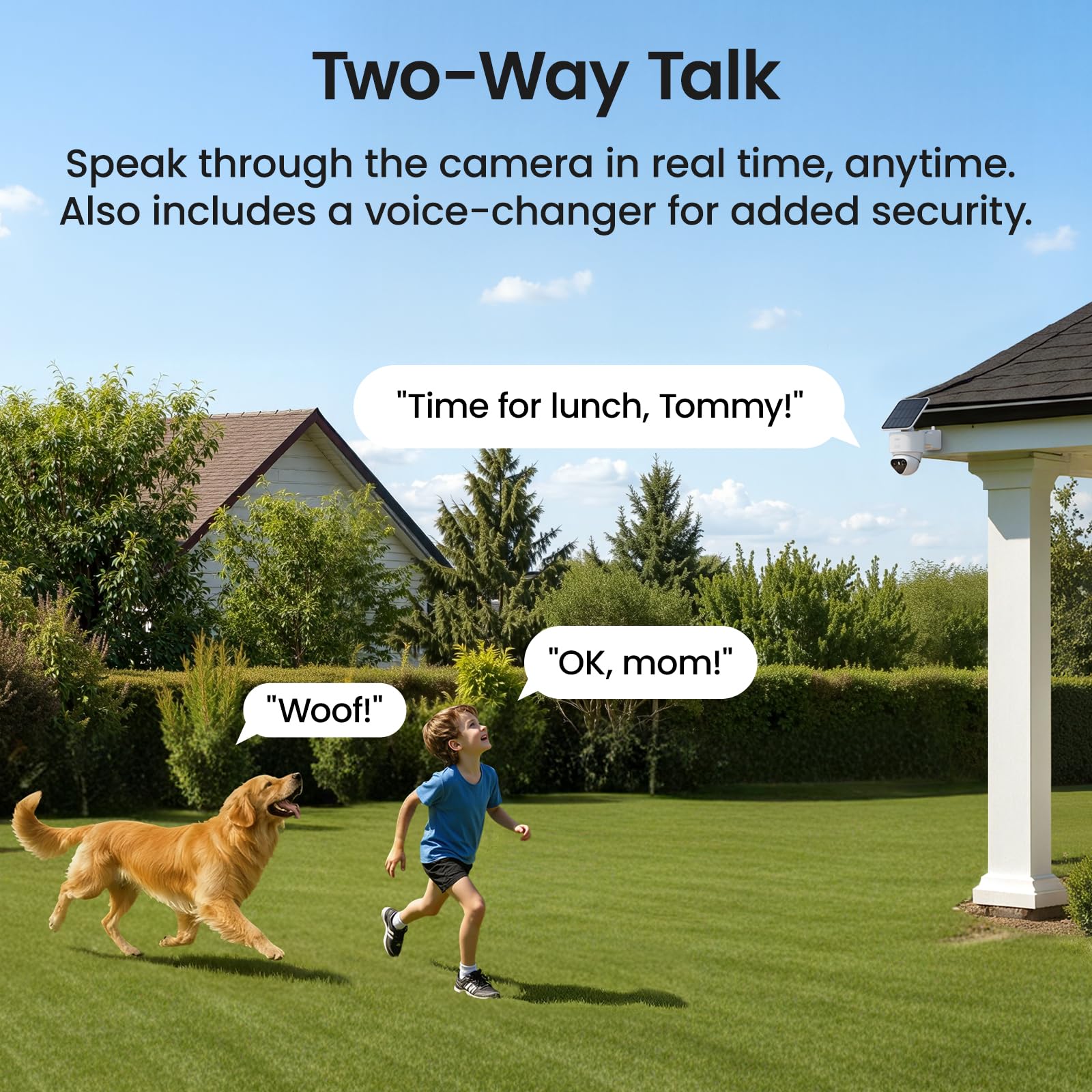 aosu T2 Ultra 4K Security Cameras Wireless Outdoor, TrueColor Night Vision, AI Triple Detection, 360° Auto Tracking, Solar Powered WiFi Camera for Home Security, 1Pack — view 8