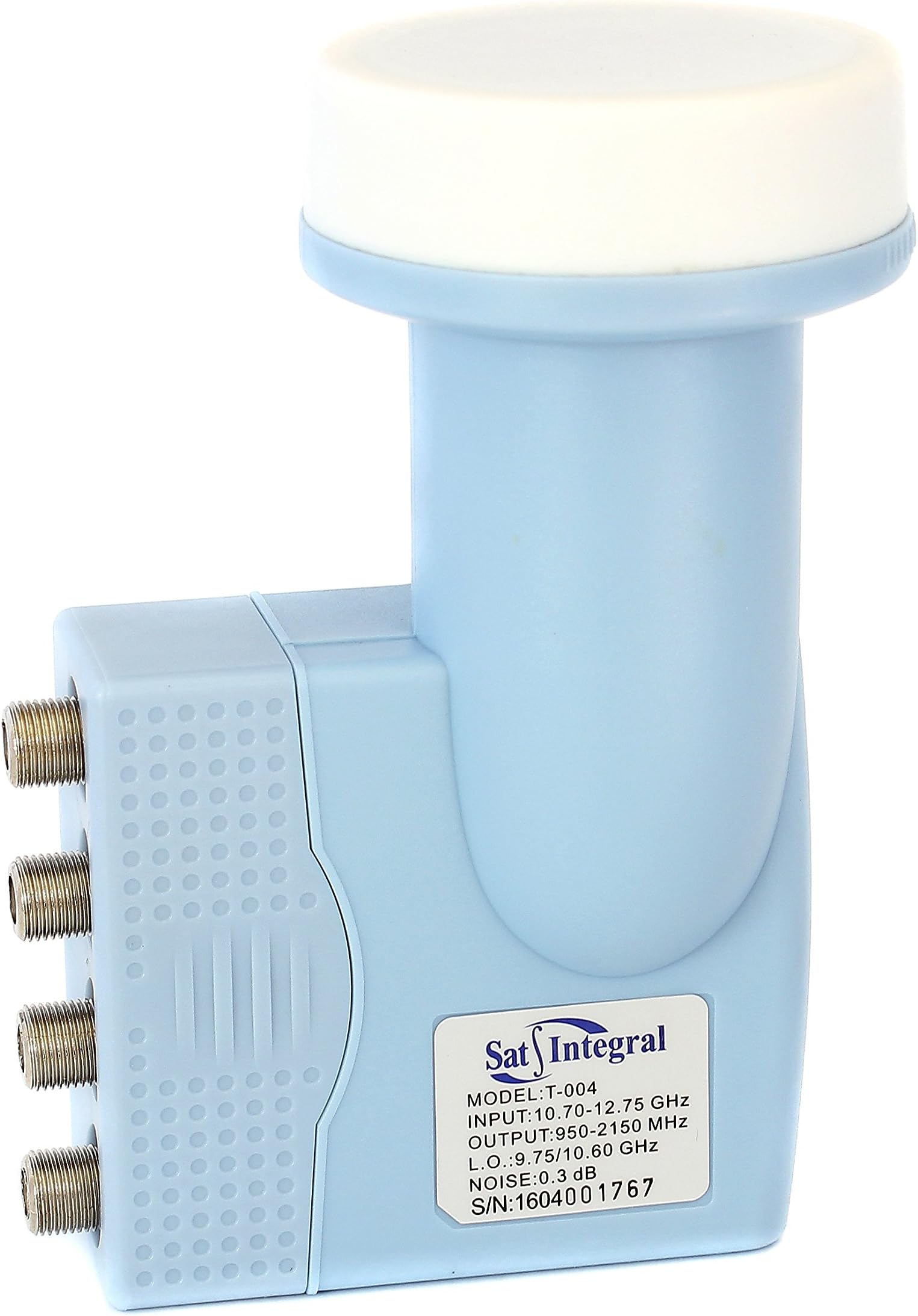 LNB QUAD SatIntegral T-004-4 output satellite universal convertor (40 mm), KU Band (Full HD, 4K, 3d Ready, 0.3dB)