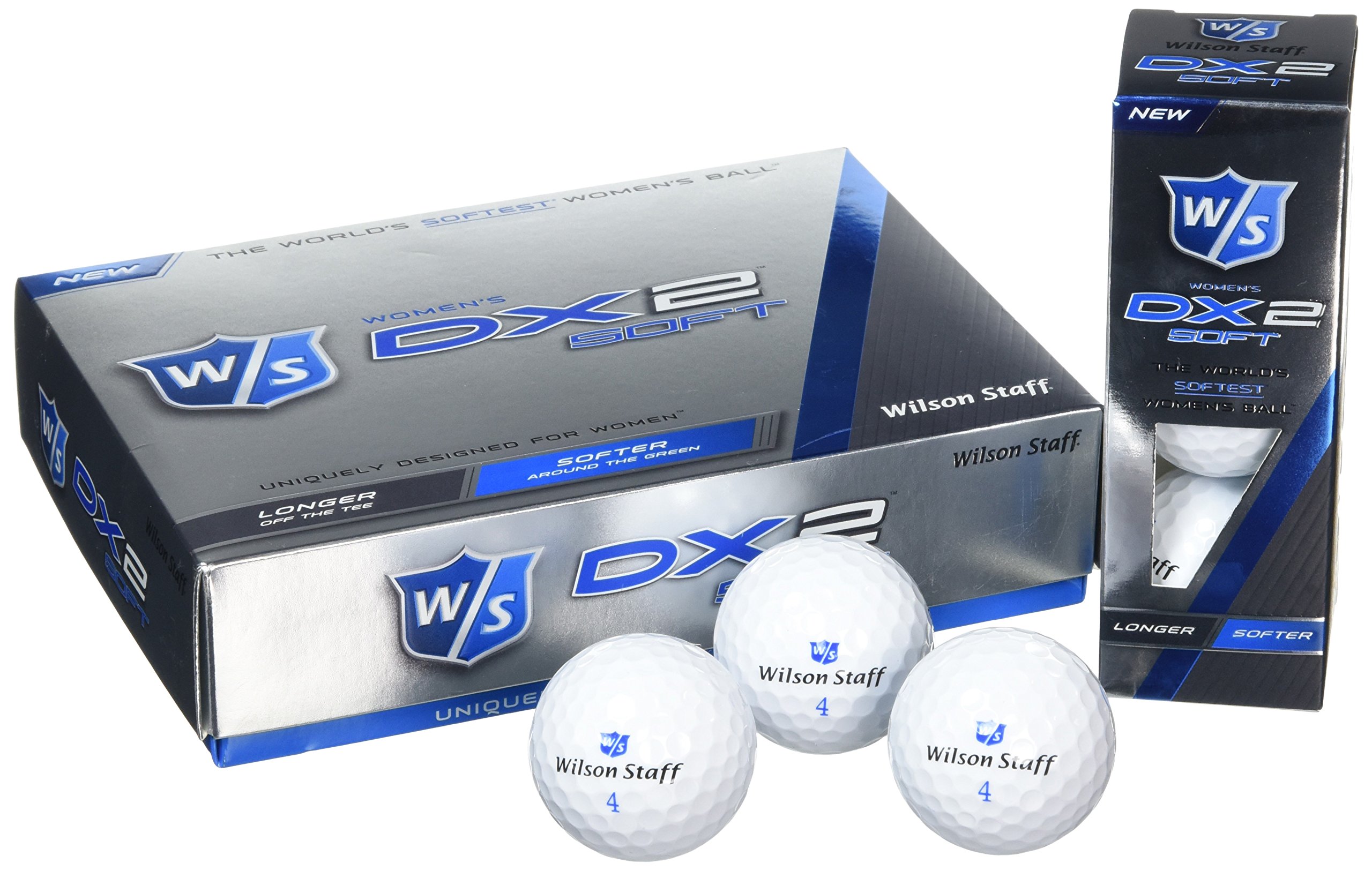 【新品】　Wilson Staff DX2 Soft & C:25 ゴルフボール Wilson Staff Women's Golf Glove, Cabretta leather, Size: M, Right