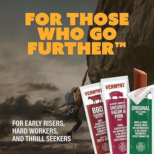 Miniatura 34 de Vermont SMOKE & CURE - Palitos de aperitivos - Tocino sin curar - Cerdo - Ahumado de nogal - Proteína de carne saludable - Palitos de carne seca