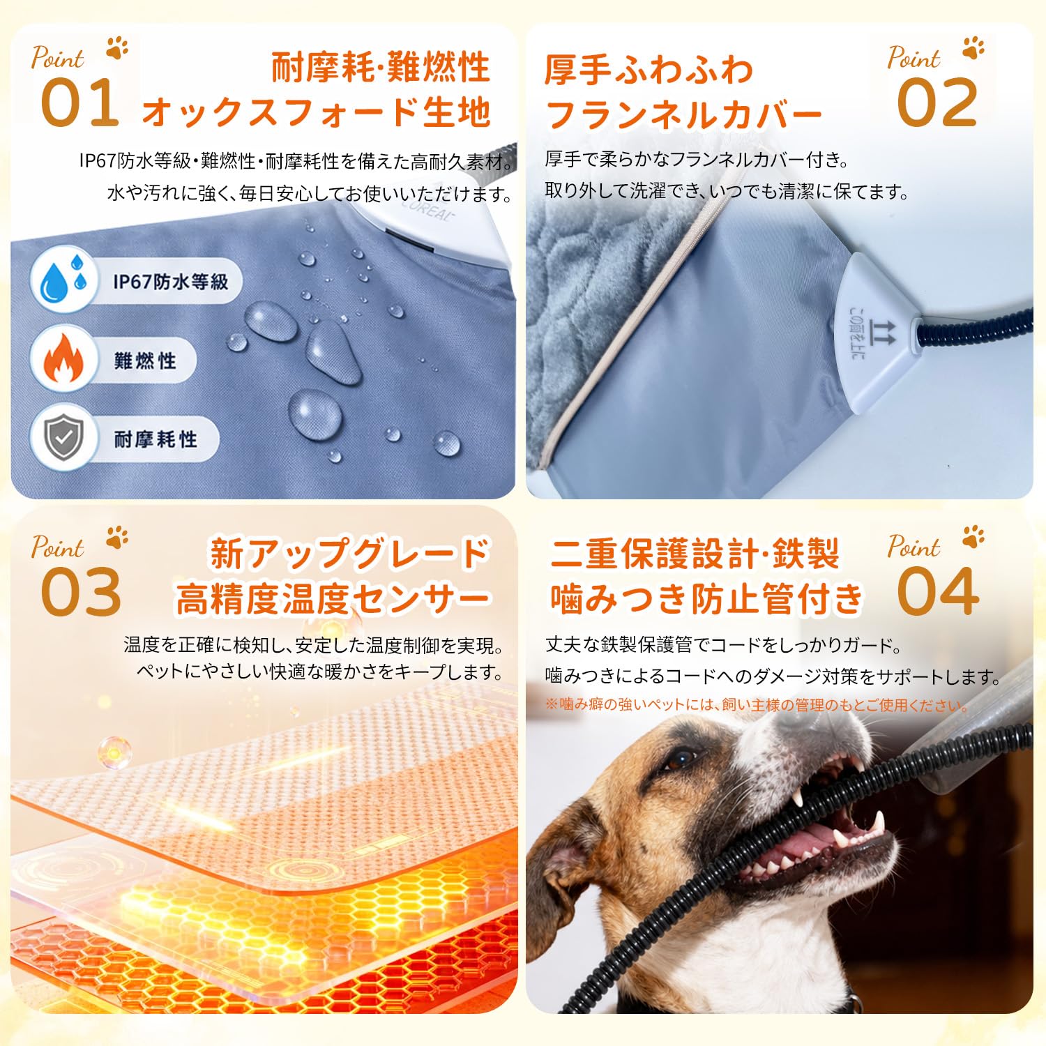 Amazon | 【鉄壁の安心防護・恒温技術・冬の必須品】ペット用ホット