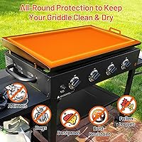 Vista 4 de Alfombrilla de silicona de 36 pulgadas para Blackstone, cubierta de parrilla de grado alimenticio resistente, cubierta de silicona de 36 pulgadas
