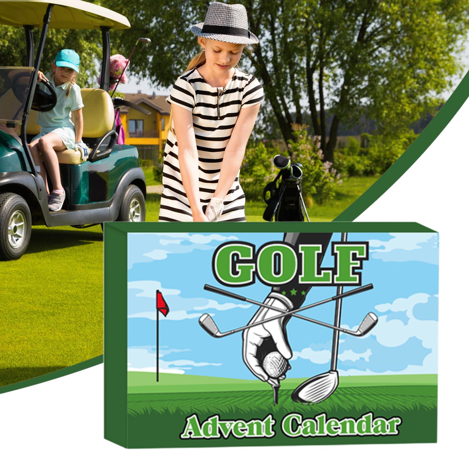 Calendario De Adviento Golf 24 Días Pelotas Y Tees Coleccionables