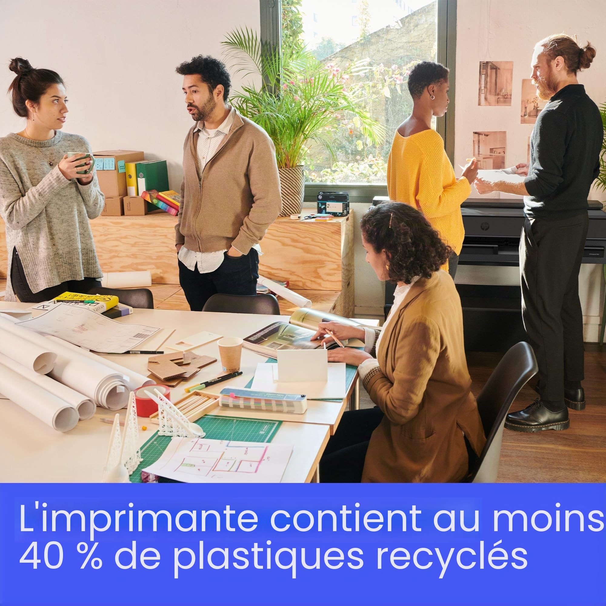 HP DesignJet T850 de 91 cm (2Y9H0A), Imprimante Grand Format, Traceur, Standard A4-A0, 90 Impressions A1/h, Wi-FI, Ethernet, USB, 2400 x 1200 dpi, Encres Flex Tech, Garantie 2 Ans, Click, Noir