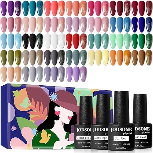 JODSONE 36 PCS Gel Nail Polish Set Base Top on Amazon
