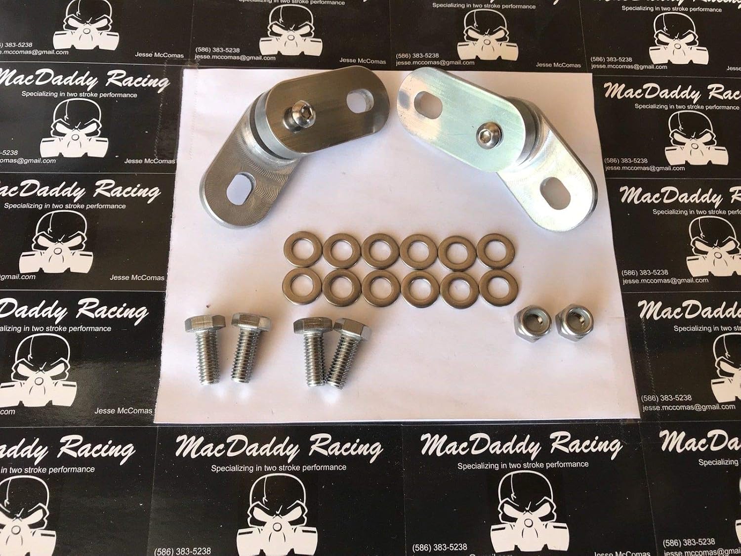 Billet Aluminum Pipe/Exhaust Hangers Mounts With Rubber Cushions for Yamaha Banshee