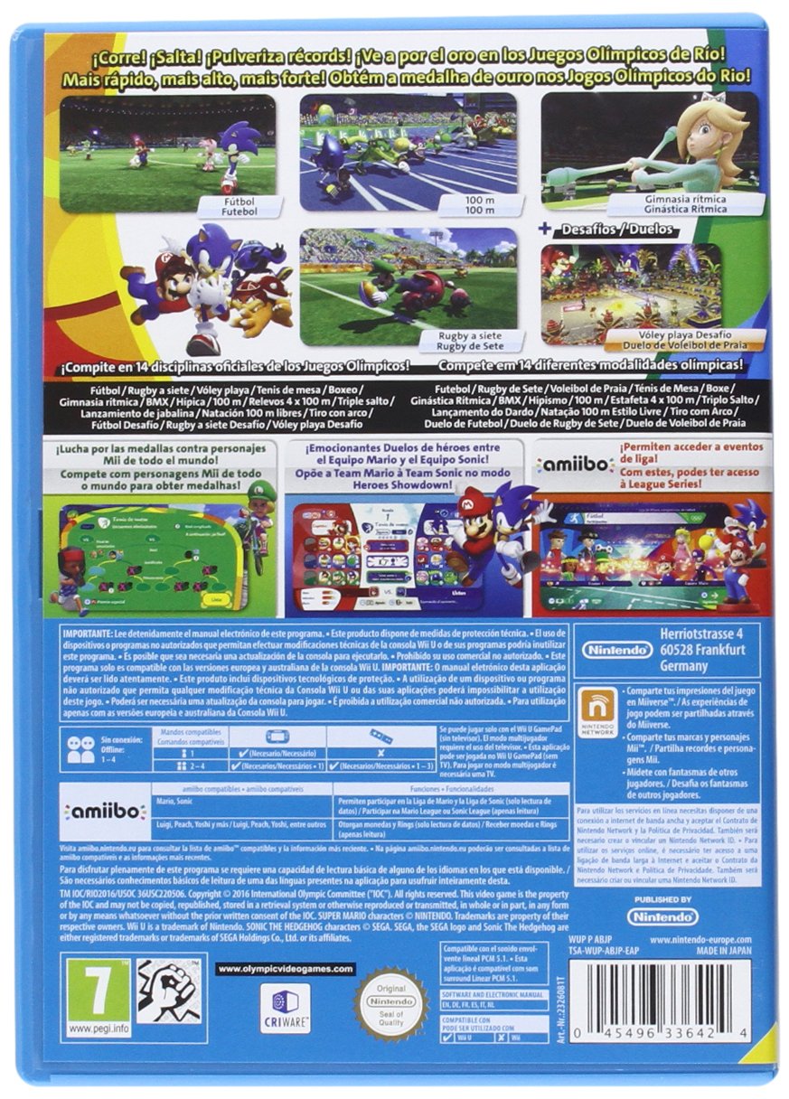 Mario & Sonic En Las Olimpiadas De Río 2016